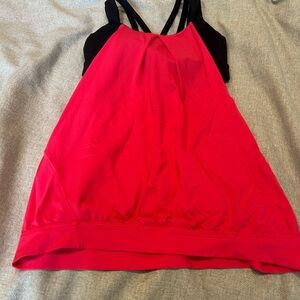 lululemon athletica Crimson and Ebony Tank Top